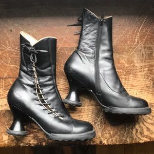 Fluevog side-lace booties